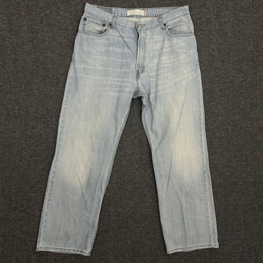 Levis 559 Jeans Mens Actual 34X29 Relaxed Straight Stonewash Washout Grunge Punk
